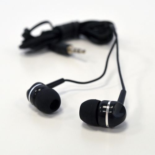 AVID Single-Use Ear Buds, Black/Silver